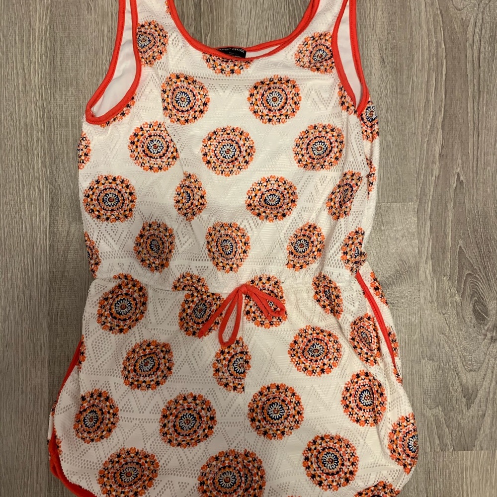 Girl’s Circle Pattern Romper
